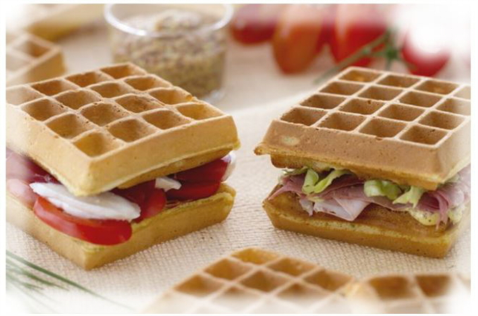 Waffle sandwich con bresaola | Alico srl